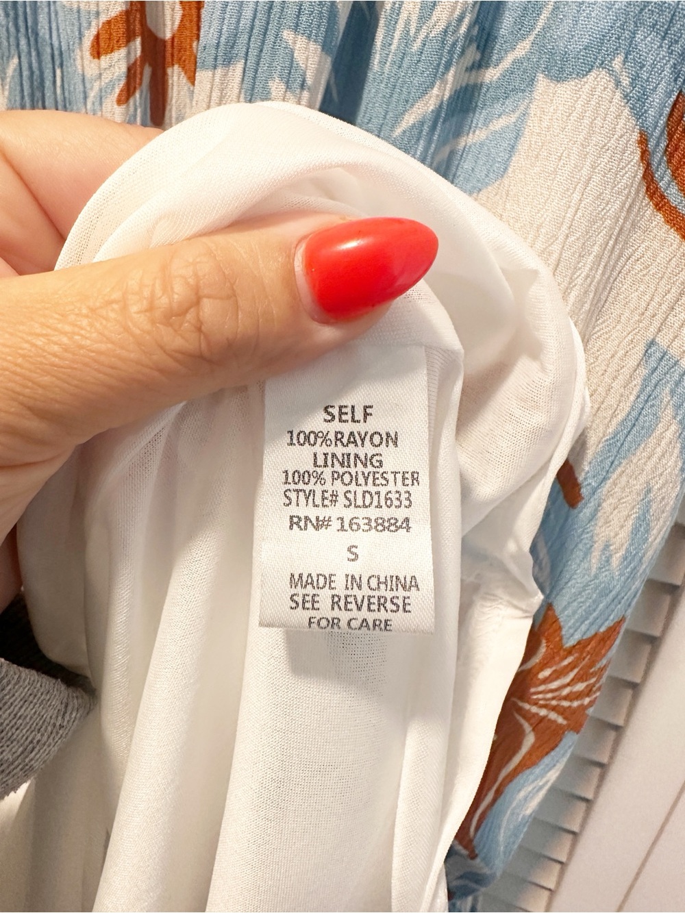 Vestique Hawaiian Escape Maxi Dress Blue Burnt Orange S - Picture 11 of 13